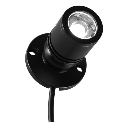 Uonlytech Small LED Spotlight Jewelry Showcase Small LED Spot Light USB- Powered Spotlight for Jewelry, White Light - color: Black, size: 4.3X2X2CM