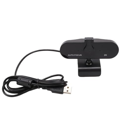 2K Webcam with Microphone, 5MP USB Computer Webcam with PDAF Auto Focus, Privacy Cover, 75 Wide Angle, Plug and Play for Streaming Meetings Laptop Desktop