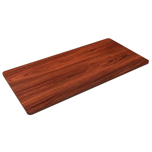 FLEXISPOT Whole Piece 40"x24" Desktop 1" Thickness Height Adjustable Desk Rectangular Tabletop Mahogany Board (42INCH Mahogany Top) - color: Mahogany, size: 40x24"