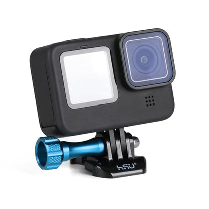 HSU Aluminum Thumbscrew Set + Wrench for Gopro Hero 13, 12, 11, 10, 9, 8, 7, 6, 5, 4, 3, Gopro Session, AKASO Campark and Other Action Cameras (Blue) - color: Thumbscrew Set + Wrench(Blue)