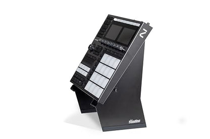 Headliner Adjustable Steel Desktop Production Stand; 55˚ Degree Angle; Fits Larger Desktop Synths, Samplers, Effects Modules, Drum Machines and more Music Production Gear for your Studio - size: Single-Tier 55° Desktop Production Stand