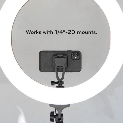 Peak Design Mobile Creator Kit, Black, Aluminum Body, SlimLink Connects to Peak Design Mobile Cases, MagSafe Compatible, Minimalist Design, Phone Mount for iPhone, Samsung and Google Pixel Phones