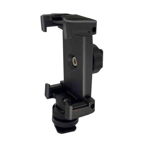 Suptig Adjustable Power Bank Holder with 2 Cold Shoe Mount for Camera Rig, Phone Mount.