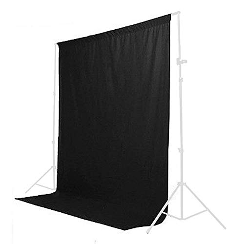 StudioFX Muslin Backdrop 100% Cotton Photography Photo by Kaezi Photo (Black Muslin - 10ft x 10ft) - size: Black Muslin - 10ft x 10ft