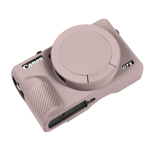 Easy Hood Case for Canon Powershot G7 X Mark III Digital Camera, Soft Silicone Protective Cover with Removable Lens Cover for Canon Powershot G7X Mark III DSLR Camera (Tiffany Pink) - color: Tiffany Pink