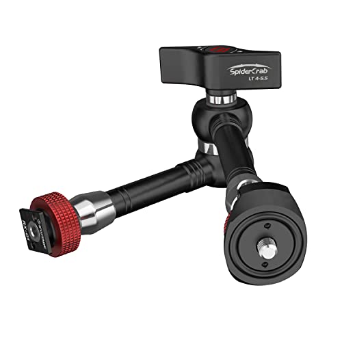 IFOOTAGE Magic Arm Clamp Adjustable Friction Power Articulating Magic Arm with 1/4" Thread Screw and Cold Shoe Mount for DSLR Camera Rig/Monitor/LED Lights (9.5Inc) - size: 9.5 inches