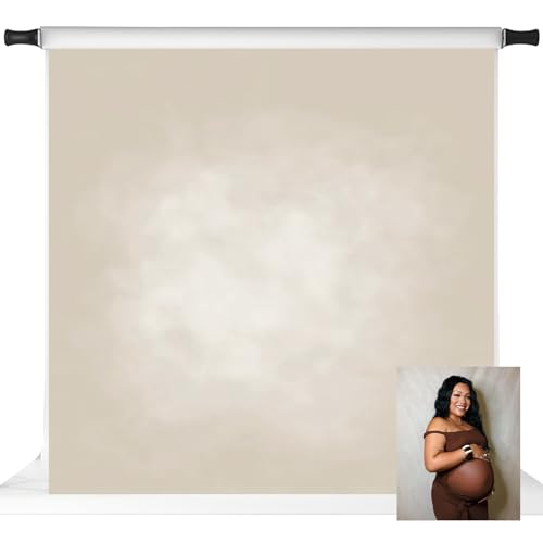 Kate Beige Photography Backdrops Abstract Photo Backdrop Poratrait Background for Photoshoot, 10x10ft - color: beige, size: 10x10ft