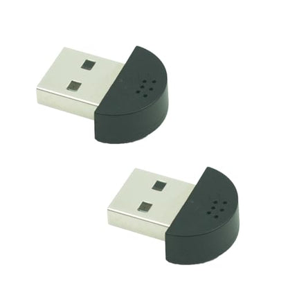 LANDIBO Mini USB Microphone, Plug and Play, Driver-Free, mini mic for Mac desktops and laptops are Convenient and Practical. Ideal for Web Chat, Gaming, and Video conferencing (Black)