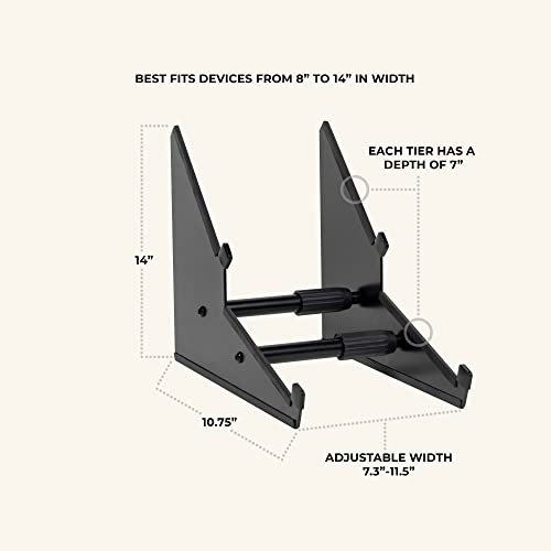 Headliner 2-Tier Desktop Synth Stand (HL22052) - size: 2-Tier Desktop Synth Stand