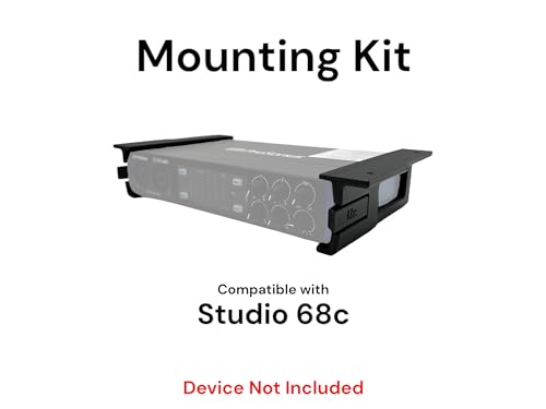Desk Mount Kit for PreSonus Studio 68c & 24c - Under Desk Mount Brackets with Reversible Clips - Secure Mounting Accessories
