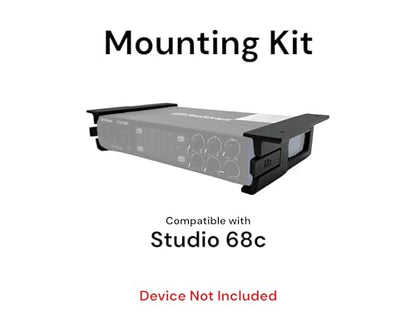 Desk Mount Kit for PreSonus Studio 68c & 24c - Under Desk Mount Brackets with Reversible Clips - Secure Mounting Accessories