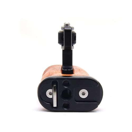 Adjustable Left/Right Camera Cage Handle, Wooden Side Handle Handgrip for EOS RP/A7ii/A7iii/EOS R50/EOS R100/A6700/Z6 ii/Z6 iii/Z7 ii/A7M4/ZV-E10/ZV-E10 ii Cam Cage