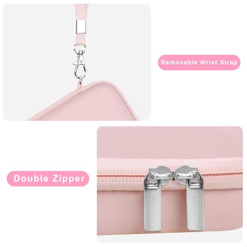 Canboc Carrying Case for Kodak PIXPRO FZ55/ FZ45 16MP Digital Camera, FZ45 Video Vlogging Camera Bag, Mesh Pocket fit Cable, SD Card, Pink (Case Only) - color: Small-Pink