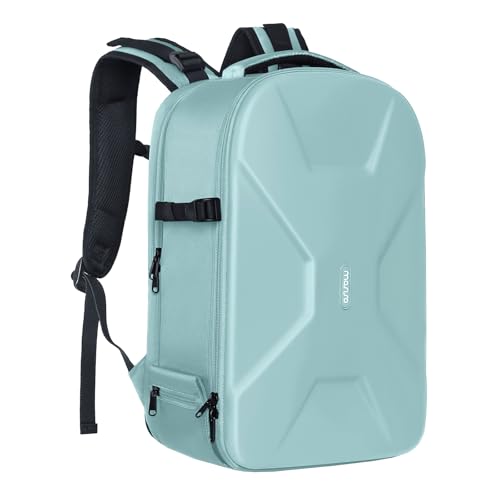 MOSISO Camera Backpack, DSLR/SLR/Mirrorless Photography Camera Bag 15-16 inch Waterproof Hardshell Case with Tripod Holder&Laptop Compartment Compatible with Canon/Nikon/Sony, Aquamarine - color: Aquamarine
