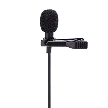 Lavalier Microphones, Wired Clip-on Lapel Headset High Sensitivity Low Noise Clear Voice Wide Dynamic Range Hands Headset Microphone Mic with 3.5mm Jack