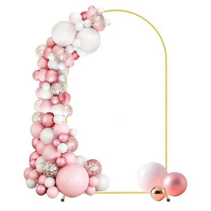 Quick Assembly 7.2FT Arch Backdrop Stand for Parties, Balloon Arch Stand, Wedding Arch Backdrop Stand, Lightweight & Sturdy for Birthday, Gradutation, Birdal Shower, Baby Shower, Anniversary, Wedding, New Year - size: 7.2FT-O