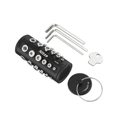 Nitze 36Pcs Camera Screws and Wrenches Storage Kit, with 1/4", 3/8", M2.5, M3, M4, M5 Screws, 3/8" to 1/4" Thread Adapters, Wrenches and Srcrewdriver, Easy to Carry - N74D