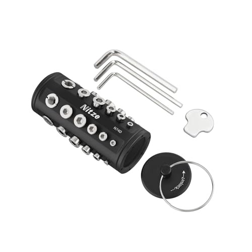 Nitze 36Pcs Camera Screws and Wrenches Storage Kit, with 1/4", 3/8", M2.5, M3, M4, M5 Screws, 3/8" to 1/4" Thread Adapters, Wrenches and Srcrewdriver, Easy to Carry - N74D