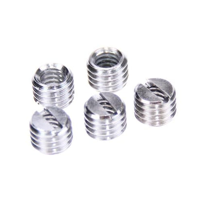 5 PCS 1/4 inch to 3/8 inch Tripod Thread Adapter, Easy Mount Convert Screw Adapter for Tripod Monopod Ballhead, Reducer Bushing for Camera Video Equipment DSLR SLR Mic Boom Stand