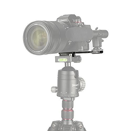 NICEYRIG Cold Shoe Mount Extension Bracket with Quick Release Plate for Arca-Standard Dovetail, DSLR Camera and Tripod Adapter Shoe Mount Cheese Bar for Microphone Flash LED Light - 433