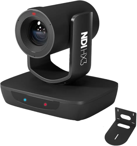 AI Auto Tracking NDI HX3 PTZ Camera, 30X Zoom Live Streaming HDMI SDI PTZ for Church Worship and Live Event, LV30N - color: Classic Black