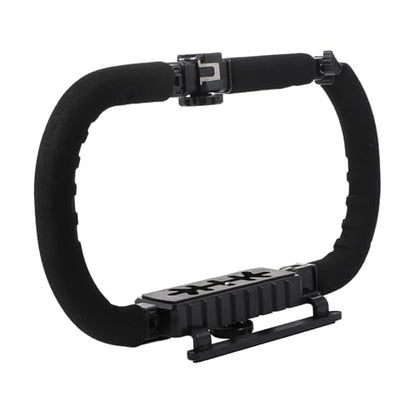 COHEALI Handheld Camera Stabilizer and Phone Video Support Grip for DSLR and Smartphones, Dual-Sided Anti-Shake Bracket for Vlogging and Filmmaking