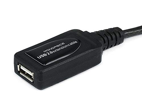 Monoprice 49ft 15M USB 2.0 A Male to A Female Active Extension / Repeater Cable (Kinect & PS3 Move Compatible Extension) - size: 1 Count (Pack of 1)