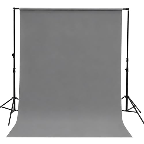 Kate 8ft×10ft Gray Photography Backdrop Solid Neutral Grey Background for Portrait Photography,Seamless Pure Backdrop for Photo Booth Professional Photography Studio - color: Grey, size: 8ftX10ft