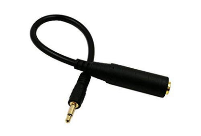 CGTime Golden Plated 3.5mm Mono 1/8 inch Audio Male to 6.35mm 1/4 inch Female Jack Converter Cable Cord Adapter (25CM/10Inch) - color: 25CM/10Inch