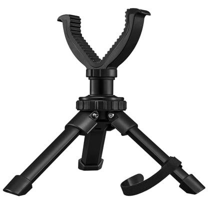 CVLIFE Shooting Rest Tripod - Adjustable Height, 360 Degree Rotation, V Yoke Stand - Portable Rifle Rest for Target Shooting, Hunting and Outdoor Activities - size: 6.3-7.9"