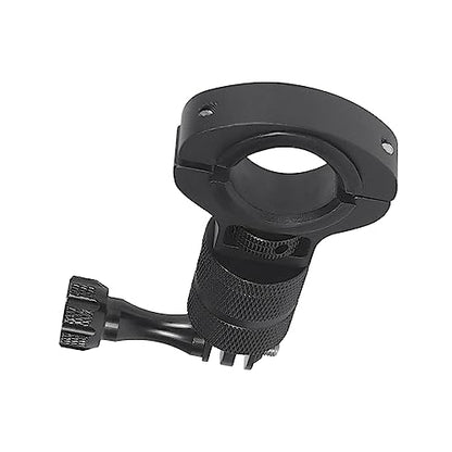 Motorcycle Handlebar Clip Holder 1/4 Screw Bicycle Bike Seatpost Clamp Compatible with Go-pro 11 ONE Action Camera Accessories (Black Set) - color: Black Set