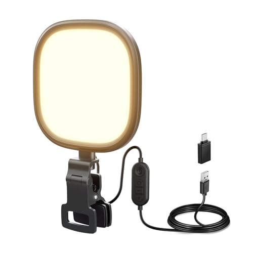 NEEWER Basics 5" 10W LED Streaming Light, Bi Color Edge Lit Clip on Full Screen USB Lamp Lighting CRI95 for Monitor Laptop Computer Webcam Desk Video Conference Zoom Call Recording, NL10