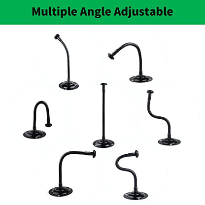 Mippko 2 Pack Camera Flexible Wall Mount Holder for Blink Outdoor 4 (4th Gen)/(3rd Gen) XT3,Blink XT&XT2/Blink Mini/All New Blink Outdoor,Adjustment Flexible 8 inch Long Gooseneck Arm with Metal Base - color: Black