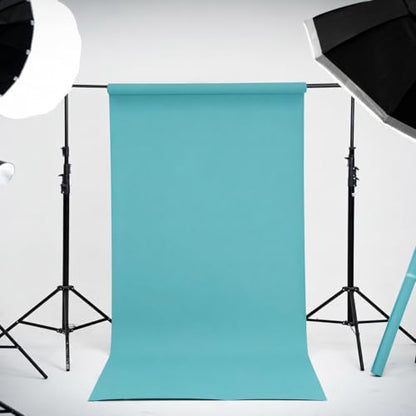 Kate Seamless Paper Backdrop for Photography Blue Seamless Backdrop Paper (86''x32.8' Lite Blue) - color: Lite Blue, size: 86''x32.8'