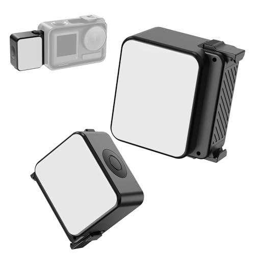 ULANZI LM18 Vlogging Light Mini LED Action Camera Video Light Magnetic Photography Fill Lighting for DJI Osmo Nano Action 3/4 Camera Cage Accessories, Xtra, Ulanzi PK-06 Pocket 3/4 Expansion Adapter - size: 1 Pcs-For DJI Action 5/4/3 & Pocket 3, Xtra Muse