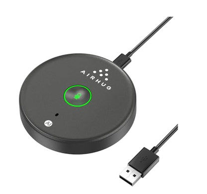USB Microphone No Speaker,Desktop Computer Mic, Mute Button with LED Indicator,AI Noise Reduction,Plug & Play Omnidirectional External Microphone for Laptop,for Online Calls/Class/Recording Video