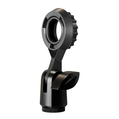 Metal Microphone Clip Microphone Shock Mount Bracket Holder Simple Stand Accessories Use Flexible Angled Desktop Condenser Mic Stand - color: With conversion A