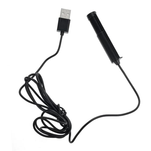 Hemoton Portable USB Microphone Condenser Clip for Qq MSN Skype Recording Gaming