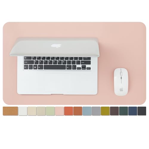 Cork Desk Mat - Small Dual-Sided Desk Pad for Office and Home - Desk Organization and Accessories - Ideal for Large Mouse Pad and Small Desk Mats on Top of Desks(Pink,23.6"x 13.8") - color: Pink, size: 23.6" x 13.8"