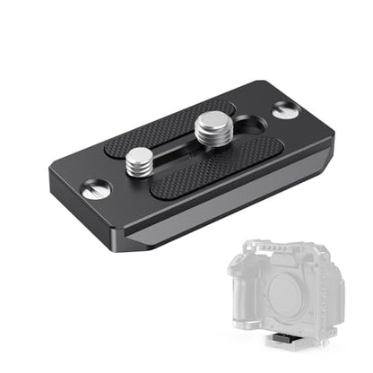 SMALLRIG Quick Release Plate for Arca Swiss, Baseplate with 1/4''-20 Screw, 3/8''-16 Screw, for Cameras and Cages - 2146B - style: Universal