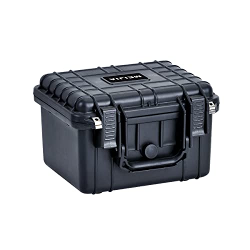 MEIJIA Portable All Weather Waterproof Camera Case With Foam,Fit Use of Drones,Camera,Equipments,Elegant Black,10.62 x9.68x6.87inches - color: Black, size: 10.62 x 9.68 x 6.87 inches