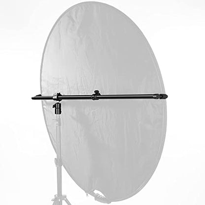 NEEWER Extendable Reflector Holder Arm, Photo Studio Telescopic 27.9” to 47.2” Boom Arm 360 Degree Swivel Reflector Bracket for Product and Portrait Photography, Ideal for Studio & Outdoor Photography - style: Reflector Holder