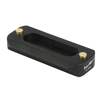 Haoge VA-QR48 Quick Release NATO Rail Plate with 1/4'' Screws for Camera Cage Cheese Plate fit NATO-Compatible Handle Clamp Articulating Arms Monitor Mount - color: 48mm NATO Rail