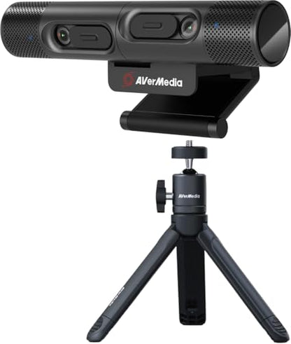 AVerMedia PW313D DualCam 2K Document Camera and Webcam for PC/Mac/Laptop, Autofocus, AI Noise Reduction, Online Teaching, Works with Zoom/Teams/Google Meet, Includes Tripod, TAA/NDAA Compliant - style: 2K30 DualCam
