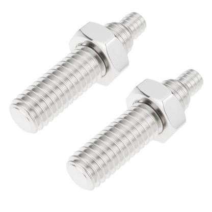 ECSiNG 2pcs 1/4" to 3/8" Threaded Tripod Screw Adapter Stainless Steel with Nuts for Tripod