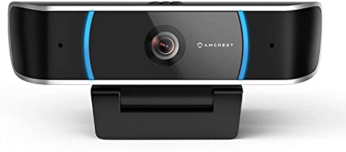 Amcrest 5-Megapixel Webcam with Microphone, Web Cam USB Camera, Computer HD Streaming Webcam for PC Desktop & Laptop w/Mic, Wide Angle Lens & Large Sensor for Superior Low Light (AWC5100)