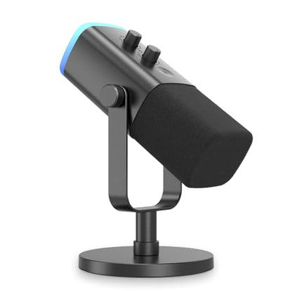 LEFXMOPHY AM8 Pop Filter, Windscreen Compatible with FIFINE AM8 Microphone Replacement Flocked Protector Black Cover