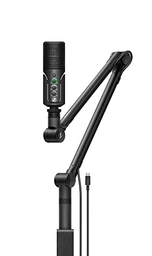 Sennheiser Professional Profile USB Microphone Streaming Set with Boom Arm, 3 m USB-C Cable & Mic Pouch - style: Streaming Set