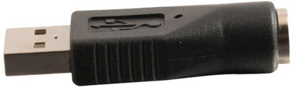 C2G Legrand USB to PS/2 Adapter, Male to Female USB to Playstation 2 Adapter to Use as USB Mouse to PS/2 Adapter, Black USB to PS/2 Keyboard Adapter, 1 Count, C2G 27277 - size: 1 Count (Pack of 1), style: USB Male to Female Adapter