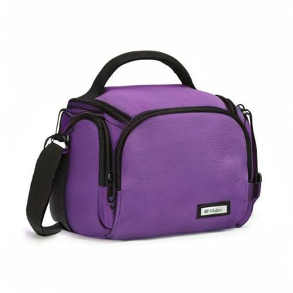 G-raphy Camera Case Bag DSLR SLR Bag for Canon, Nikon, Sony,Panasonic, Olympus and etc - color: Purple
